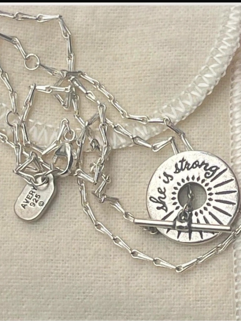 James Avery She Is Strong necklace